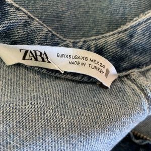 ZARA DENIM mini dress